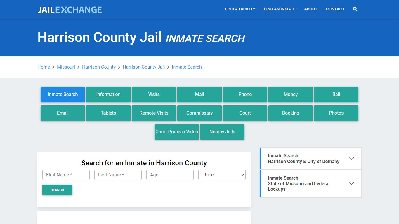 Harrison County Jail, MO Inmate Search: Roster & Mugshots